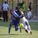 TP Mazembe's Deo Kanda during Champions League game against Berekum Chelsea