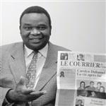 A la sortie de mon journal, le Courrier de l'Ouest, Dr. Lopold Kumbakisaka diteur-Direct ...
