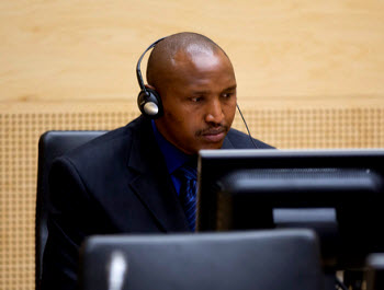 Bosco Ntaganda during first appearance at the ICC on 3.26.2013