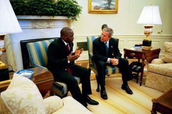 The White House says President Bush will meet with his counterparts from Liberia and the Democratic Republic of Congo in Washington later this month.