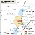 Congo - Uganda map