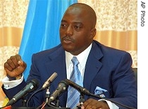 Joseph Kabila holds press conference in Kinshasa, 26 Mar. 2007