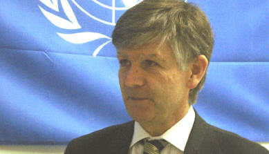 The Representative of the UN Secretary General on the rights of internally displaced persons, Mr. Walter Kälin, is paying a work visit to the DRC from 12-22 February, 2008. The goal of the visit is to examine the situation in the country concerning internal displacements of the population, and to engage in dialogue with the government, the internally displaced, and the actors concerned. 
