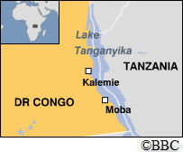 More than 55 passengers are feared dead after a boat sank on Lake Tanganyika, off the Democratic Republic of Congo. The vessel was travelling from the town of Kalemie, in the south-east, to Moba at the time.
