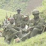 Congo army patrol in North-Kivu