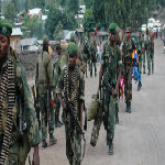 Congolese army soldiers around Goma, North Kivu province