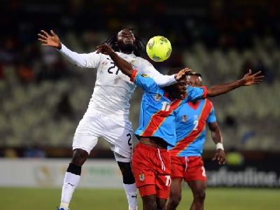 DR Congo Leopards play against Ghana Black Stars