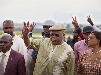 Etienne Tshisekedi arrives in Goma