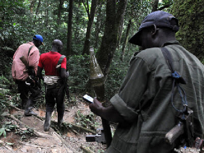 Rwandan FDLR rebels in South Kivu Province in 2009