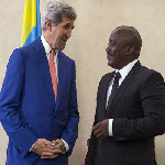 Secretary of State John Kerry with President Joseph Kabila on 5.4.2014