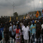Joseph Kabila campaigning in Goma, North Kivu
