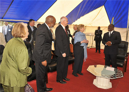 Joseph Kabila and Hillary Clinton in Goma - Congo