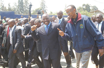 Joseph Kabila and Paul Kagame à Goma