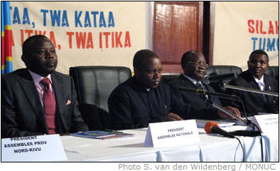 The preparatory work of the conference on peace, security and development in the Kivus was officially opened on Thursday 27 December 2007 in Goma by IEC president and conference coordinator Fr. Malu Malu. It also marked the beginning of a public awareness campaign for the conference which is scheduled from 6-14 January 2008.