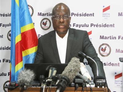 Martin Fayulu on 10.01.2019 in Kinshasa