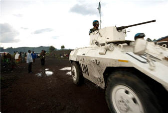 MONUSCO peacekeepers in Goma