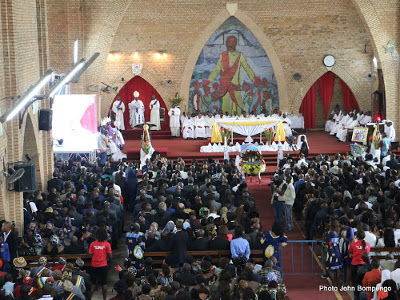 Funeral mass for Papa Wemba in Kinshasa on 5.4.2016