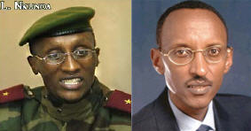 Rwanda's Paul Kagame and warlord Laurent Nkunda