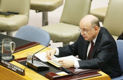 Special Representative Roger Meece briefs the Security Council on the situation in the DRC