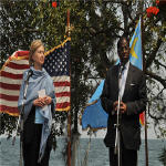 Tambwe Mwamba and Hillary Clinton in Goma - Congo