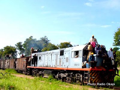 A train of the Congolese company SNCC