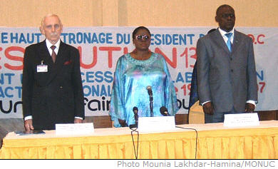 Wednesday September 19 2007 marked the official launch in Kinshasa's Grand Hotel of UN resolution 1325 in the DRC, entitled 