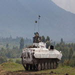 UN peacekeepers on the front lines in Kibati, Democratic Republic of the Congo (DRC)