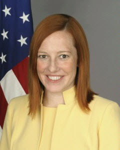 U.S. State Department spokeswoman Jen Psaki