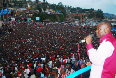 Vital Kamerhe campaigns in Bukavu, South Kivu Province
