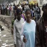 Congolese in line to vote