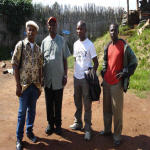 Leopold, Kahinndo, Jean Claude et moi même Patrice en mission des Nations Unies au Soudan. ...
