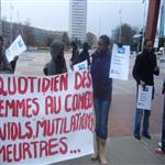 Manifestation de l'ONG CORPUS, Place des nations à Genève, samedi 22 nov 2008
