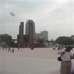 Kinshasa, place de l'indépendance (ex. gare centrale).
